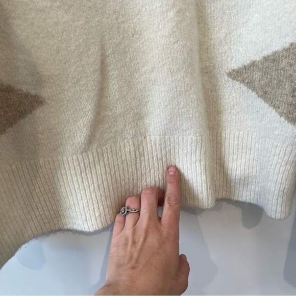 Madewell Stripe-Sleeve Geo Pullover Sweater - Picture 10 of 13